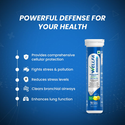 Effervescent Immunity, Stress & Respiratory Support — Powered by Ashwagandha, NAC & Vitamin C