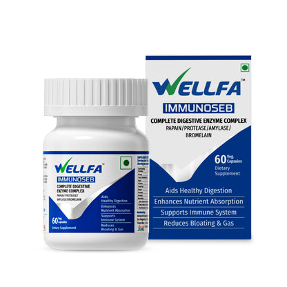 WELLFA IMMUNOSEB A Complete Digestive Enzymes Complex for Healthy Digestion