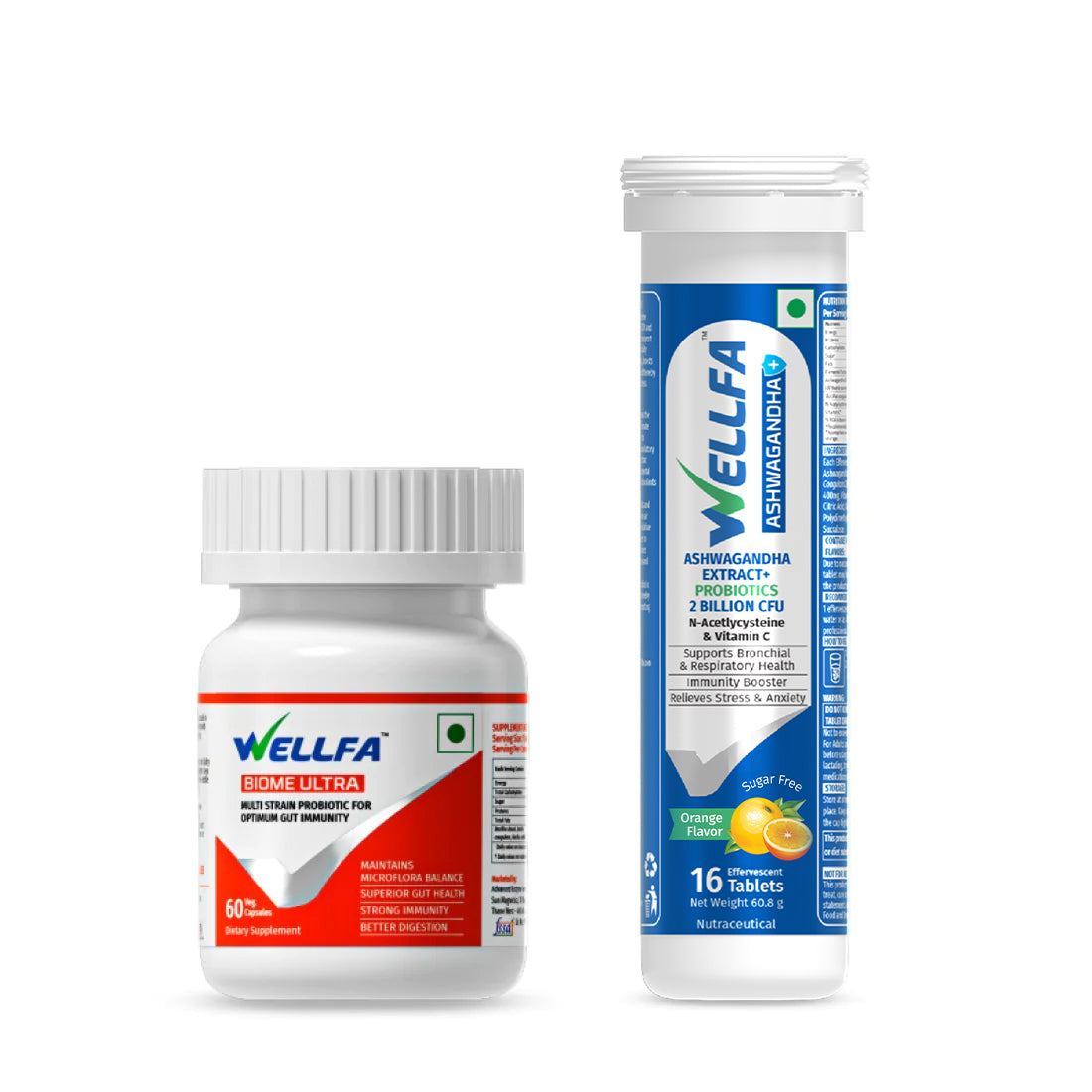 WELLFA RELAX GUT COMBO Effervescent Tablets and Capsules