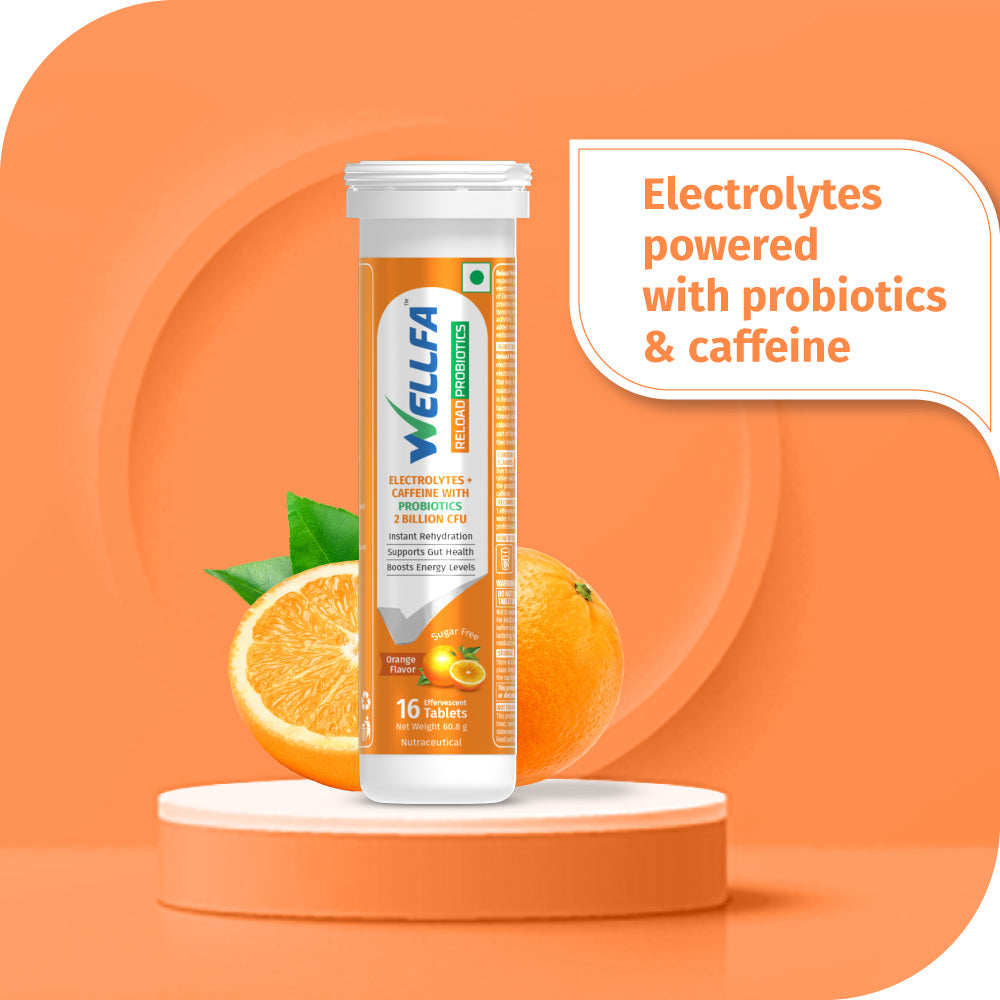 Electrolytes Powdered with Probiotics & caffeine