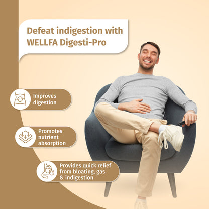 Defeat Indigestion with WELLFA Digesti Pro