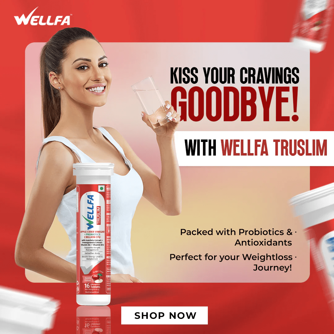 WELLFA TRUSLIM Refreshing Apple Cider Vinegar Powered with Probiotics for Weight Management