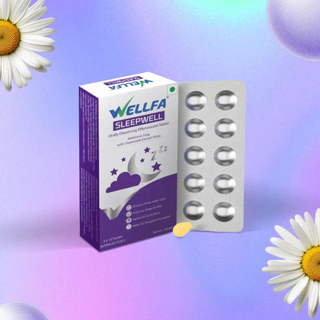 Sleepwell: Fall Asleep Naturally with Melatonin & Chamomile Blend — No Grogginess, Non-Habit Forming